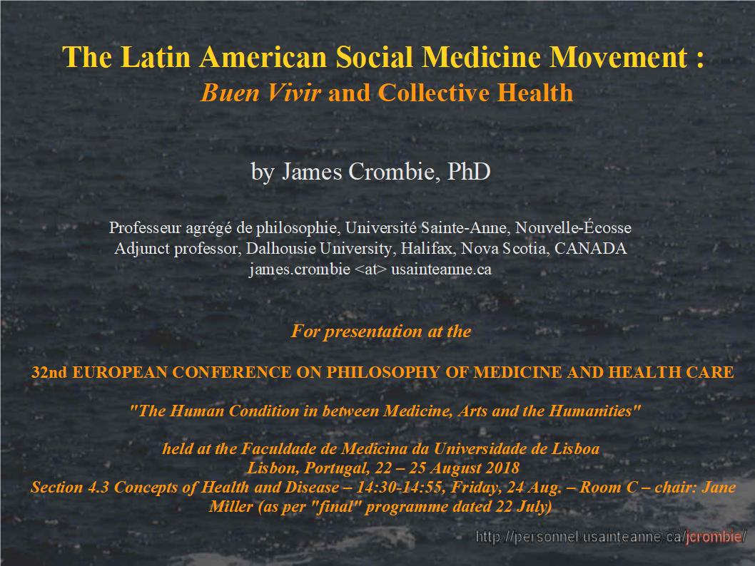 Buen Vivir - Social Medicine in Latin America